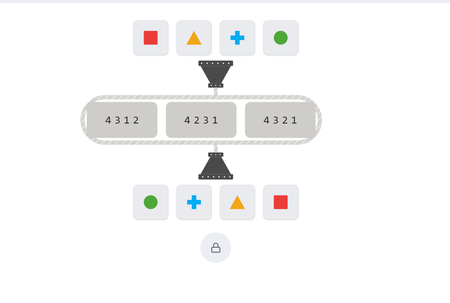 Cut-e Inductive Logical Reasoning (scales ix) test showing items with patterns and relationships to work out