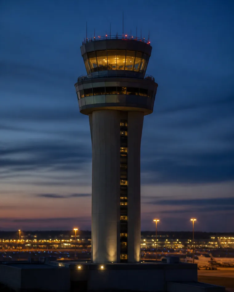 An airport control tower